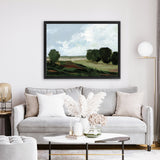 Shop Green Grove Canvas Art Print-Abstract, Green, Horizontal, Rectangle, View All, WA-framed wall decor artwork