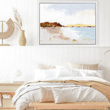 Shop Calm Water Canvas Art Print-Abstract, Horizontal, Landscape, Neutrals, Rectangle, View All, WA-framed wall decor artwork