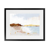 Shop Calm Water Art Print-Abstract, Horizontal, Landscape, Neutrals, Rectangle, View All, WA-framed painted poster wall decor artwork