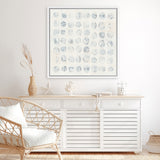 Shop Circles on White (Square) Canvas Art Print-Abstract, Neutrals, Square, View All, WA-framed wall decor artwork