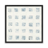 Shop Squares on White (Square) Canvas Art Print-Abstract, Neutrals, Square, View All, WA-framed wall decor artwork