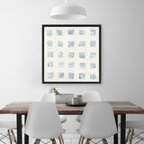 Shop Squares on White (Square) Canvas Art Print-Abstract, Neutrals, Square, View All, WA-framed wall decor artwork
