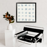 Shop Squares on White (Square) Art Print-Abstract, Neutrals, Square, View All, WA-framed painted poster wall decor artwork