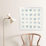 Shop Squares on White (Square) Art Print-Abstract, Neutrals, Square, View All, WA-framed painted poster wall decor artwork