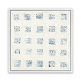 Shop Squares on White (Square) Canvas Art Print-Abstract, Neutrals, Square, View All, WA-framed wall decor artwork