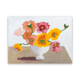 Shop Sorbet Poppies I Canvas Art Print-Florals, Horizontal, Rectangle, View All, WA, Yellow-framed wall decor artwork