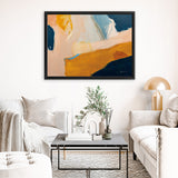 Shop Golden Gate Canvas Art Print-Abstract, Blue, Horizontal, Orange, Rectangle, View All, WA-framed wall decor artwork