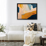 Shop Golden Gate Art Print-Abstract, Blue, Horizontal, Orange, Rectangle, View All, WA-framed painted poster wall decor artwork