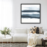 Shop Waterway Minimalism I (Square) Canvas Art Print-Abstract, Blue, Square, View All, WA-framed wall decor artwork