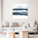 Shop Waterway Minimalism I (Square) Canvas Art Print-Abstract, Blue, Square, View All, WA-framed wall decor artwork