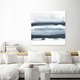 Shop Waterway Minimalism II (Square) Canvas Art Print-Abstract, Blue, Square, View All, WA-framed wall decor artwork