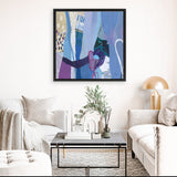 Shop Periwinkle (Square) Canvas Art Print-Abstract, Purple, Square, View All, WA-framed wall decor artwork