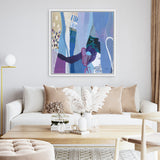 Shop Periwinkle (Square) Canvas Art Print-Abstract, Purple, Square, View All, WA-framed wall decor artwork