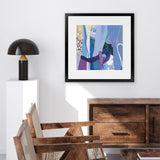 Shop Periwinkle (Square) Art Print-Abstract, Purple, Square, View All, WA-framed painted poster wall decor artwork