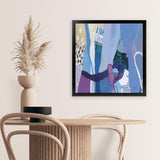 Shop Periwinkle (Square) Art Print-Abstract, Purple, Square, View All, WA-framed painted poster wall decor artwork