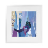 Shop Periwinkle (Square) Art Print-Abstract, Purple, Square, View All, WA-framed painted poster wall decor artwork