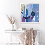 Shop Periwinkle (Square) Art Print-Abstract, Purple, Square, View All, WA-framed painted poster wall decor artwork