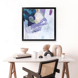 Shop Abstract Layers II Purple (Square) Art Print-Abstract, Purple, Square, View All, WA-framed painted poster wall decor artwork