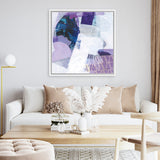 Shop Abstract Layers III Purple (Square) Canvas Art Print-Abstract, Purple, Square, View All, WA-framed wall decor artwork