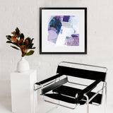 Shop Abstract Layers III Purple (Square) Art Print-Abstract, Purple, Square, View All, WA-framed painted poster wall decor artwork