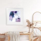 Shop Abstract Layers III Purple (Square) Art Print-Abstract, Purple, Square, View All, WA-framed painted poster wall decor artwork