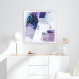 Shop Abstract Layers III Purple (Square) Art Print-Abstract, Purple, Square, View All, WA-framed painted poster wall decor artwork