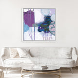 Shop Abstract Layers IV Purple (Square) Canvas Art Print-Abstract, Purple, Square, View All, WA-framed wall decor artwork