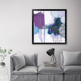Shop Abstract Layers IV Purple (Square) Art Print-Abstract, Purple, Square, View All, WA-framed painted poster wall decor artwork