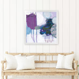 Shop Abstract Layers IV Purple (Square) Art Print-Abstract, Purple, Square, View All, WA-framed painted poster wall decor artwork
