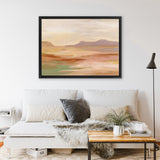 Shop Desert Hues Canvas Art Print-Abstract, Horizontal, Orange, Rectangle, View All, WA-framed wall decor artwork