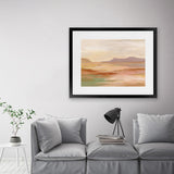 Shop Desert Hues Art Print-Abstract, Horizontal, Orange, Rectangle, View All, WA-framed painted poster wall decor artwork