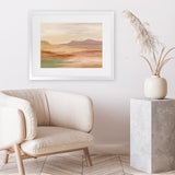 Shop Desert Hues Art Print-Abstract, Horizontal, Orange, Rectangle, View All, WA-framed painted poster wall decor artwork