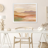 Shop Desert Hues Art Print-Abstract, Horizontal, Orange, Rectangle, View All, WA-framed painted poster wall decor artwork