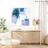 Shop Abstract Layers III Blue (Square) Canvas Art Print-Abstract, Blue, Purple, Square, View All, WA-framed wall decor artwork