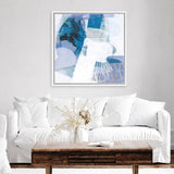 Shop Abstract Layers III Blue (Square) Canvas Art Print-Abstract, Blue, Purple, Square, View All, WA-framed wall decor artwork
