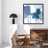 Shop Abstract Layers IV Blue (Square) Canvas Art Print-Abstract, Blue, Purple, Square, View All, WA-framed wall decor artwork