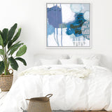 Shop Abstract Layers IV Blue (Square) Canvas Art Print-Abstract, Blue, Purple, Square, View All, WA-framed wall decor artwork