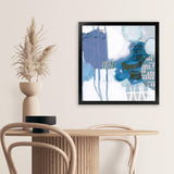 Shop Abstract Layers IV Blue (Square) Art Print-Abstract, Blue, Purple, Square, View All, WA-framed painted poster wall decor artwork