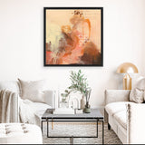 Shop Abstract Layers II Sunrise (Square) Canvas Art Print-Abstract, Orange, Square, View All, WA-framed wall decor artwork