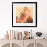 Shop Abstract Layers II Sunrise (Square) Art Print-Abstract, Orange, Square, View All, WA-framed painted poster wall decor artwork