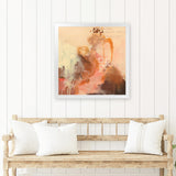 Shop Abstract Layers II Sunrise (Square) Art Print-Abstract, Orange, Square, View All, WA-framed painted poster wall decor artwork