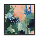 Shop Abstract Layers III Sunrise (Square) Canvas Art Print-Abstract, Green, Square, View All, WA-framed wall decor artwork