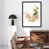 Shop Palette of Spring I Canvas Art Print-Abstract, Green, Portrait, Rectangle, View All, WA, White-framed wall decor artwork