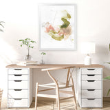 Shop Palette of Spring I Art Print-Abstract, Green, Portrait, Rectangle, View All, WA, White-framed painted poster wall decor artwork