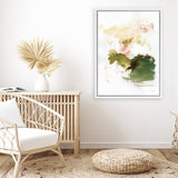 Shop Palette of Spring II Canvas Art Print-Abstract, Green, Portrait, Rectangle, View All, WA-framed wall decor artwork