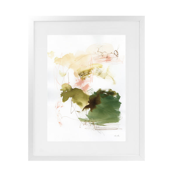 Shop Palette of Spring II Art Print-Abstract, Green, Portrait, Rectangle, View All, WA-framed painted poster wall decor artwork