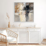 Shop Wings (Square) Canvas Art Print-Abstract, Black, Grey, Square, View All, WA-framed wall decor artwork