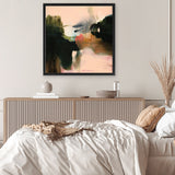 Shop Deep Creek (Square) Canvas Art Print-Abstract, Green, Square, View All, WA-framed wall decor artwork