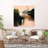 Shop Deep Creek (Square) Canvas Art Print-Abstract, Green, Square, View All, WA-framed wall decor artwork