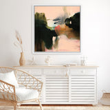 Shop Deep Creek (Square) Canvas Art Print-Abstract, Green, Square, View All, WA-framed wall decor artwork